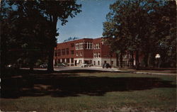 School Building and Grounds Postcard