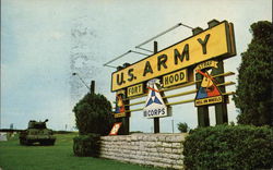 Main Entrance to Fort Hood Postcard