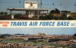 Greetings from Travis Air Force Base Postcard