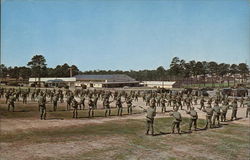 Bayonett Drill Fort Jackson, SC Postcard Postcard Postcard
