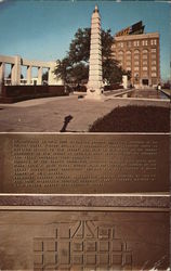 John Fitzgerald Kennedy Memorial Plaque Dallas, TX Postcard Postcard Postcard