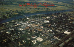 Aerial View Red Bluff, CA Postcard Postcard Postcard