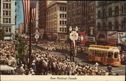 Rose Festival Parade Postcard