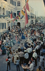 Carnival Parade by Government House, Three Kings Day St. Croix, VI Caribbean Islands Postcard Postcard 