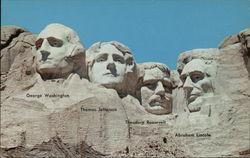 Mt. Rushmore National Memorial Postcard