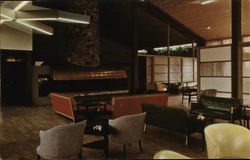 Canyon Lodge Lounge in Canyon Village Postcard