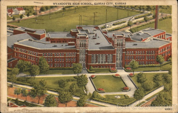 Bird's Eye View of Wyandotte High School Kansas City