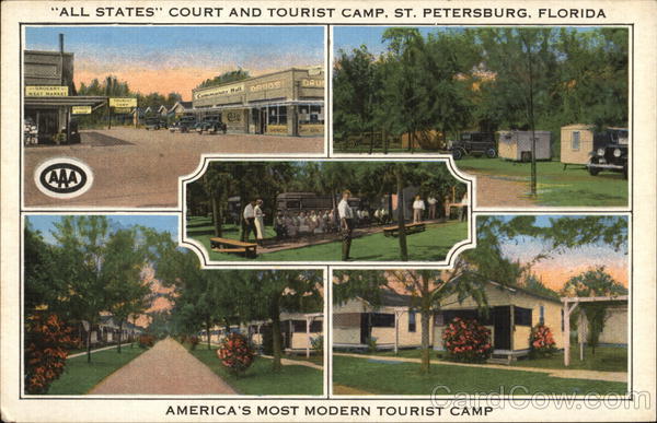 All States Court and Tourist Camp St. Petersburg Florida