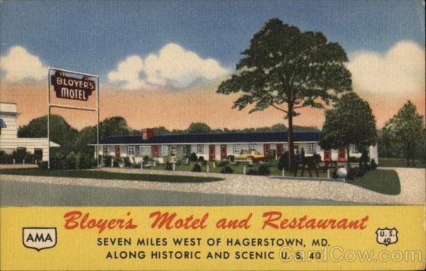 Bloyer's Motel and Restaurant Hagerstown Maryland