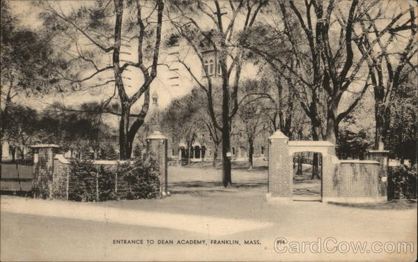Entrance to Dean Academy Franklin Massachusetts