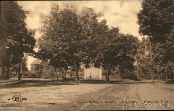 Maine Memorial Fountain and Park Florence Massachusetts