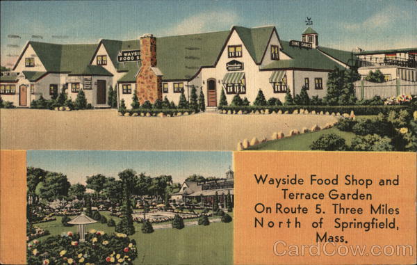 Wayside Food Shop and Terrace Garden Springfield Massachusetts