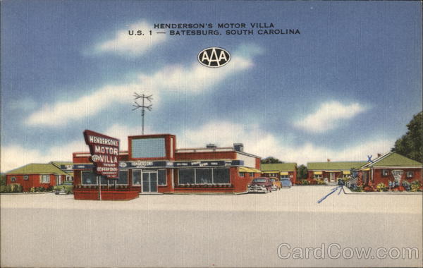 Henderson's Motor Villa Batesburg South Carolina