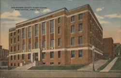 Des Moines County Court Huse Burlington, IA Postcard Postcard Postcard