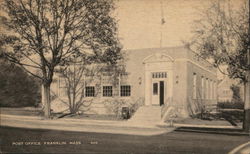 Post Office Franklin, MA Postcard Postcard Postcard