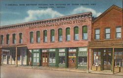 Original Roos Brothers Building Now Occupied by Totem Trading Post Virginia City, NV Postcard Postcard Postcard