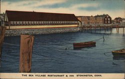 The Sea Village Restaurant and Inn Stonington, CT Postcard Postcard Postcard