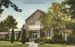 Dining Room at Pocono Crest Postcard