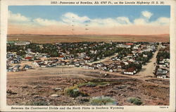 Panorama of City, Alt. 6787 Ft., On The Lincoln Highway (U.S. 30) Postcard