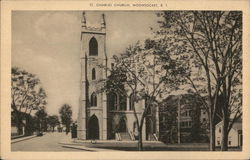 St. Charles Church Woonsocket, RI Postcard Postcard Postcard