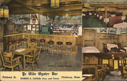 Ye Olde Oyster Bar Fitchburg, MA Postcard Postcard Postcard