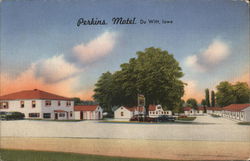 View of Perkins Motel Postcard