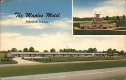 The Maples Motel Richmond, IN Postcard Postcard Postcard