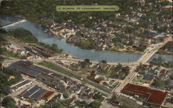 A Glimpse of logansport, Indiana Postcard