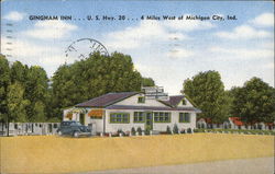 Gingham Inn MIchigan City, IN Postcard Postcard Postcard