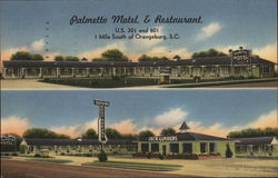 Palmetto Motel & Restaurant Postcard