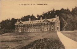 Thatcher Hall, M.S.C. Amherst, MA Postcard Postcard Postcard