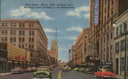 Main Street Akron, OH Postcard Postcard Postcard