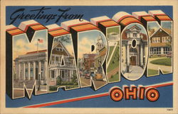 Greetings from Marion, Ohio Postcard Postcard Postcard