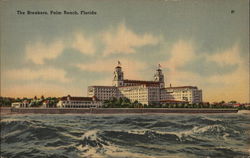 Water View of The Breakers Postcard