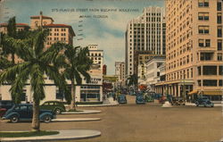 Flagler Street from Biscayne Boulevard Postcard