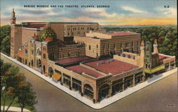 Shrine Mosque and Fox Theatre Postcard