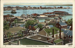 Nantucket Harbor Massachusetts Postcard Postcard Postcard