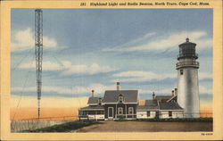 Highland Light and Radio Beacon North Truro, MA Postcard Postcard Postcard