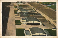 Municipal Airport Cleveland, OH Postcard Postcard Postcard