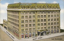 Bellevue Hotel, San Francisco, California Postcard