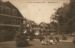 Residential View on Hickory Drive Postcard