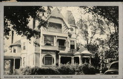 Residence at 800 North Street Mount Vernon, IL Postcard Postcard Postcard