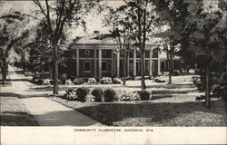 Street View of Community Clubhouse Postcard