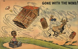 "Gone With The Wind!" Postcard