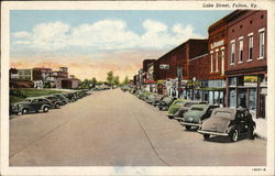 Lake Street Fulton, KY Postcard Postcard 