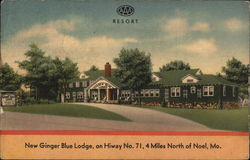 New Ginger Blue Lodge Noel, MO Postcard Postcard Postcard