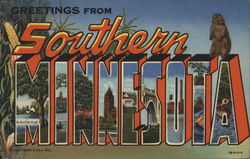 Greetings from Southern MInnesota Postcard Postcard Postcard