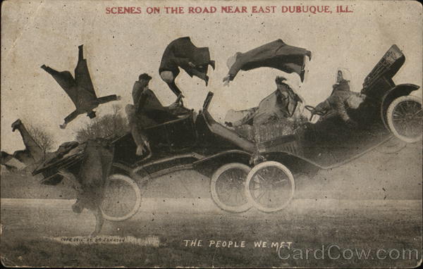 Scenes on the Road Near East Dubuque Illinois Johnson