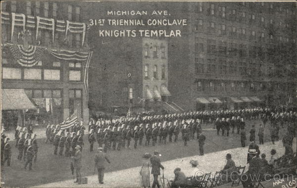 Michigan Avenue, 31st Triennial Conclave, Knights Templar Chicago Illinois