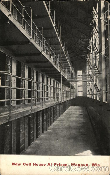 Prison New Cell House Waupun Wisconsin Johnson